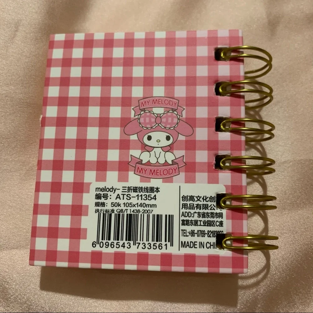 My Melody Mini Notebook with Magnet Closure
